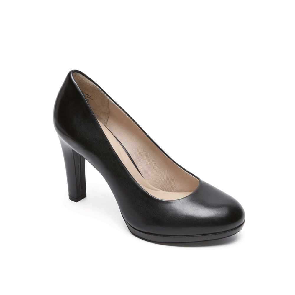 Zapatos De Tacones Rockport Mujer Mexico - Seven To 7 Ally Plain Negros - MBPCH7412